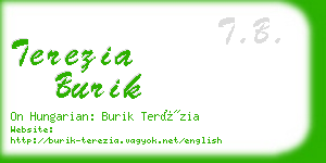 terezia burik business card